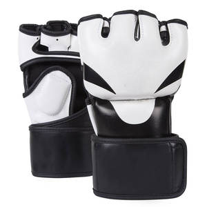 Guantes de MMA Hechos a Medida, Guantes de Entrenamiento de Cuero para Combate y Sparring, Logotipo Personalizado, Cordones en la Muñeca, Personalización de Color Disponible - Product Image 4