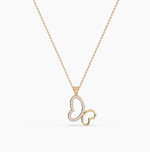 Pendentif solitaire classique en or 18 carats avec diamant de laboratoire certifié IGI pour femme, idéal pour un mariage - Product Image 1