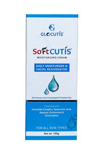 Crème hydratante Glocutis SoftCutis 100g, céramide, acide hyaluronique, non grasse, non comédogène, hydratant quotidien pour le visage - Product Image 5