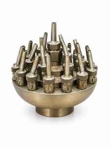 Natural Finish Wall <b>Mount</b> Stainless Steel 3-Stage Flower Fountain <b>Spray</b> Nozzle Outdoor Garden Landscape Water Feature Component - Product Image 2