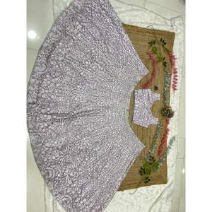 Hermosos Vestidos de Noche Heera Creation, Lehenga Choli en Lavanda con Bordado, Talla 2XL para Fiestas - Product Image 3