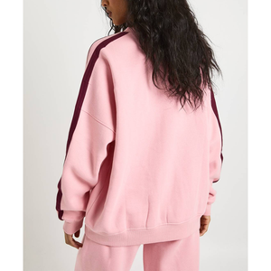 Sweat-shirt personnalisé imprimé en sérigraphie, grande taille, polyester/coton, respirant, vêtements de sport d'hiver, pull ODM, pull réversible pour femmes - Product Image 3