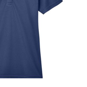 Polo pour femme bleu marine avec broderie, manches courtes, col, mélange de coton, décontracté, golf, affaires, mode, vêtements - Product Image 6