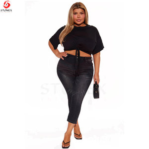 Women's <b>Cropped</b> Solid Crew Neck Short Sleeve T-Shirt Soft Cotton Streetwear Regular Fit Breathable Eco-Friendly Fashion <b>Top</b> for - Product Image 4