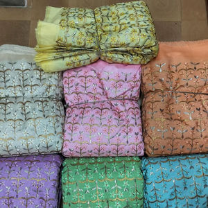 Soie brute de Bangalore, soie Mul Bari, tissu de soie brute de qualité supérieure pour sacs de luxe pour hommes, texture naturelle, soie brute tissée à la main - Product Image 1