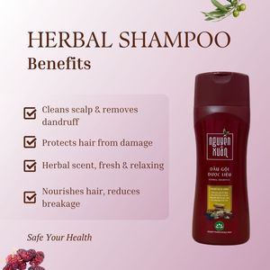 Traditional Herbal Anti-Dandruff <b>Shampoo</b> Natural Hair Cleanser Herbal Extracts Strengthening Hair Care Scalp Nourishing Gentle - Product Image 3