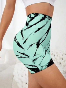 Latest Women's Summer Running Shorts Quick Dry High Waisted Athletic Short 2 in 1 Workout Gym Shorts with Zipper Pockets - Product Image 2