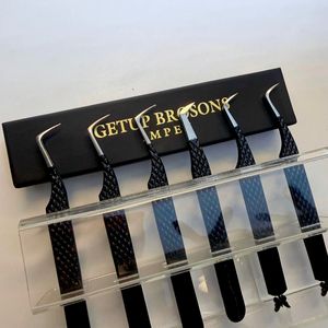 แหนบตัดขนตา GETUP BROSONS IMPEX J/L Curve สีดำเคลือบผง สีเงินปลายแหลม รูปทรงผีเสื้อ ทำจากสแตนเลส แข็งแรง ทนทาน ปลายเรียบเนียน - Product Image 5