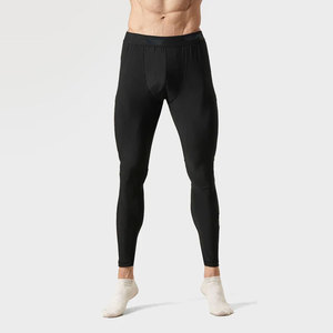 Pantalons de compression personnalisés en gros, taille haute, respirants et à séchage rapide, en tissu Spandex/Polyester pour hommes à bas prix - Product Image 1