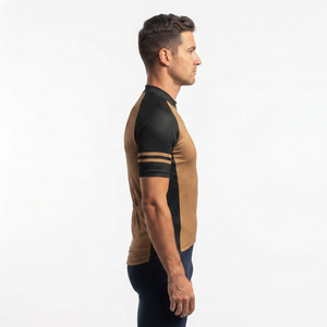 Maillot de cyclisme pour homme avec fermeture éclair sur le devant, maillot de course sur route pour homme, 100% polyester, maillot de cyclisme pour homme à manches courtes - Product Image 3