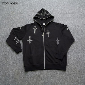 เสื้อฮู้ดดี้แบบสวมหัวเต็มตัว ผ้าฝ้ายแท้ 100% หนานุ่ม ทรงโอเวอร์ไซส์ สไตล์ Y2K ผ้าเฟรนช์เทอร์รี่ 3 มิติ สำหรับทุกเพศทุกวัย กันน้ำ เหมาะสำหรับฤดูหนาว - Product Image 4