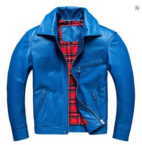 Veste en cuir pour femme, nouvelle mode, veste en cuir unisexe coupe-vent, veste en cuir violette et rose, styles personnalisés 2006 - Product Image 5