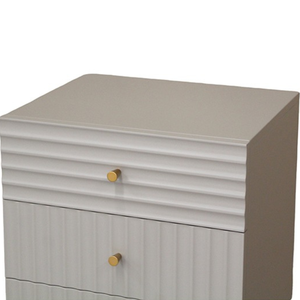 Elegant Ave Classic White French Bedroom Furniture Handcrafted 3-<b>Drawer</b> Chest Made Solid Mahogany Wood Elegant <b>Storage</b> <b>Drawers</b> - Product Image 4
