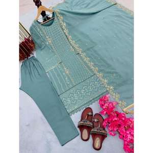 กางเกงผ้าจอร์เจียสำหรับงานปักลำดับต้นๆ - Product Image 3