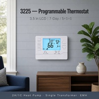 Thermostat CVC à commande directe d'usine avec mode non programmable et support de chauffage d'urgence pour maison à pompe à chaleur