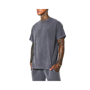 Ensemble de plage d'été pour hommes, vêtements décontractés confortables en coton tricoté respirant, streetwear - Product Image 6