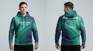 Wolson Industry Sports Club Sublimation Hoodie with Polyester/Cotton Fabric Pocket Design Regular <b>Fit</b> Personalized Printing - Product Image 4