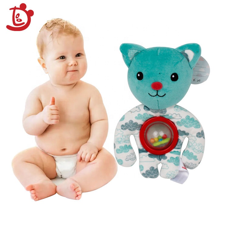 2021 пользовательский Amazon walmart, Лидер продаж, лучшие Мягкие плюшевые уникальные классические детские погремушки для прорезывания зубов, звуковые игрушки, набор для новорожденных