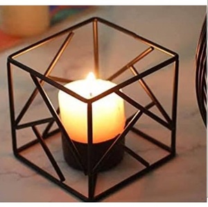 Support de bougie votive en métal pour mariage et décoration intérieure, gravé à la main, design élégant, avec support raffiné - Product Image 3