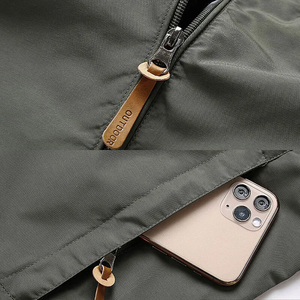 Chaqueta Cortavientos de Invierno con Capucha, Diseño Personalizado, Talla Grande para Hombre, Estilo Urbano, Cuello Alto, Térmica, Antibacteriana y Transpirable - Product Image 5