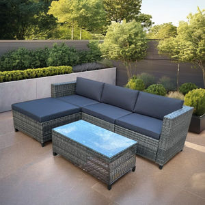 SF00082 Modern One Seat Outdoor Patio Living Room Set <b>Garden</b> Sofas Coffee <b>Table</b> Washable Cushions Hotels Villas - Product Image 4