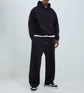 Ensemble de survêtement pour homme personnalisé à capuche, effet délavé, 2 pièces, respectueux de l'environnement - Product Image 4