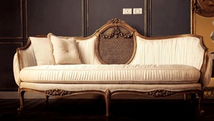 Royal Luxury Solid Teak Wood Sofa Set Classical 5 Seater Carved Rattan Couch Beige Coffee Side Table Living Room Villa Furniture - Product Image 5