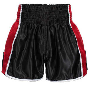 Factory-Made Wholesale MMA Kick Boxing Muay Thai Shorts 100% Polyester & Silk Breathable Stretchy Washed Customized Fight Gear - Product Image 3