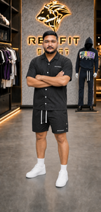 REXFIT SPORTS 2026 Custom Mens Black Nylon Windbreaker Set Full <b>Zip</b> Stand Collar Jacket and Drawstring <b>Shorts</b> Custom Streetwear - Product Image 4