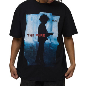 T-shirt homme coupe slim imprimé graphique en coton style streetwear vintage musical épaules tombantes pour production personnalisée - Product Image 1