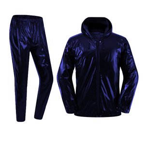 Ensemble de survêtement de sauna à capuche personnalisé pour hommes, imperméable, pour la perte de poids, la gym, le fitness et l'entraînement, vente en gros - Product Image 1
