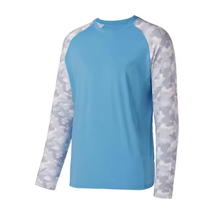 Chemise de pêche à manches longues pour hommes, grande taille, sublimation, respirante, séchage rapide, antibactérienne, spandex/polyester, imperméable, vente en gros - Product Image 2
