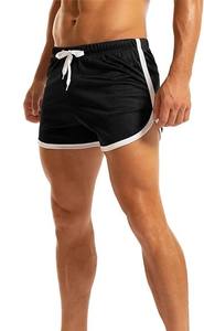 Shorts ajustés personnalisés pour hommes en toile, taille mi-haute, pour musculation, entraînement, gym, course à pied, levage de poids - Séchage rapide, respirant, écologique - Product Image 4