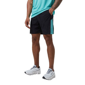 Men's Turquoise Crew Neck T-Shirt Shorts <b>Set</b> Color Blocking Sporty Breathable Quick Dry 100% Cotton <b>Knitted</b> Fabric Summer Wear - Product Image 3