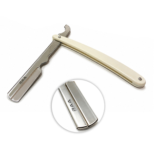 Rasoir de barbier en acier inoxydable, couteau pliant durable pour rasage avec logo personnalisé R.A.A - Product Image 1