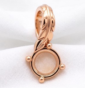 Colgante de Plata de Ley 925 Sólida de 6mm Redondo con Montura Semicompleta de 4 Puntas para Gema Pre-Entallada, Joyería al por Mayor, Nuevo Modelo - Product Image 3