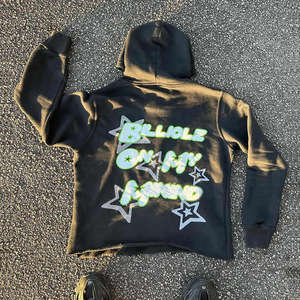 Fabricante de sudaderas con capucha extragrandes con efecto lavado ácido, sudaderas con capucha 100% algodón, sudaderas con capucha vintage de alta calidad, sudaderas para hombre con efecto desgastado - Product Image 5