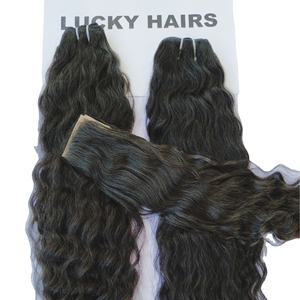 Raw Virgin Indian Bundles Cuticle Aligned Loose Wave Machine Double Weft <b>Black</b> Natural Color Wavy Temple Human <b>Hair</b> <b>Extensions</b> - Product Image 1