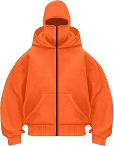 Masque facial personnalisé 400 g/m² 100 % coton, cagoule d'hiver surdimensionnée, impression personnalisée - Product Image 1