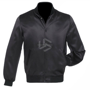 Chaqueta Varsity Personalizada de Satén, Tejida, Transpirable, de Alta Calidad para Hombre, Estilo Vintage de Primavera, Tallas Grandes XL, Bordada 2026 - Product Image 2