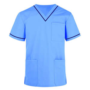 Blouses médicales en toile respirantes unisexe avec poches pour professionnels de la santé, hôpitaux et cliniques dentaires - Product Image 2