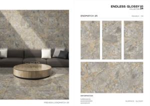 Baldosa de Porcelana Brillante de Alta Gama 600x1200, Formato Grande, Superficie Pulida Premium, para Paredes y Pisos, Uso Interior y Exterior - Product Image 3