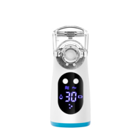 Inhalador Portátil para Mascotas, Nebulizador de Malla con Limpieza Automática para Perros y Gatos, Fuente de Alimentación Eléctrica, Capacidad de 10 ml, Asma