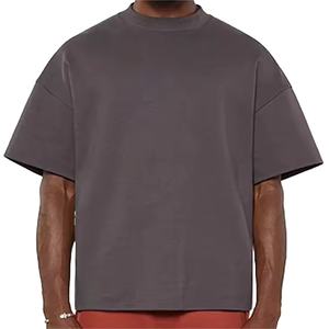 T-shirt surdimensionné pour hommes de haute qualité en gros Impression personnalisée T-shirts personnalisés T-shirt de luxe 100% coton essentiel Boxy Fit - Product Image 5