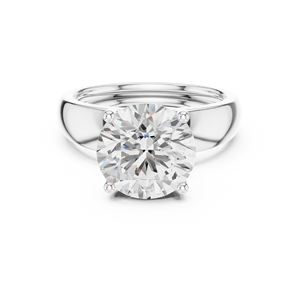 Anillo de Compromiso Clásico con Diamante de Laboratorio de 3 Quilates, Corte Redondo, Oro de 14K, Certificado IGI VS1 E, para Regalo de Aniversario o Boda - Product Image 5