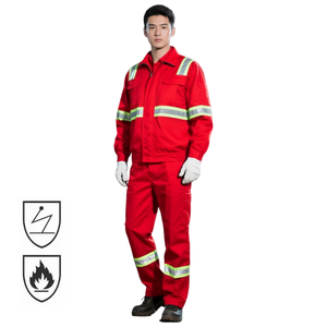 Tenue de travail industrielle ignifuge certifiée CE pour hommes, idéale pour les équipes de forage pétrolier, les ouvriers du bâtiment et les ingénieurs mécaniciens - Product Image 6