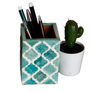 Handmade <b>Resin</b> Pen Holder with Customized Shape Desk <b>Table</b> Organizer Home & Business Gift Decoration - Product Image 4