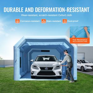Cabina di Verniciatura Gonfiabile Portatile per Auto e Piccoli Camion 27.9 X 15.7 X 10.8 ft con Sistema di Illuminazione LED 950W+750W per Essiccazione - Product Image 5