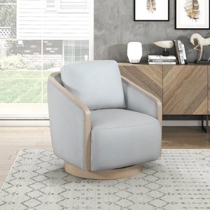<b>SOFA</b> CHAIR Contemporary One Seat from Vietnam Single Chair Faux Leather Tufted Back Flared Arms MD07 Solid <b>Wood</b> - Product Image 4