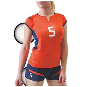 <b>Top</b> Quality Soft Touch Clothing Synthetic Material For Intense Training And Club Competition Volleyball Uniform For Women - Product Image 5